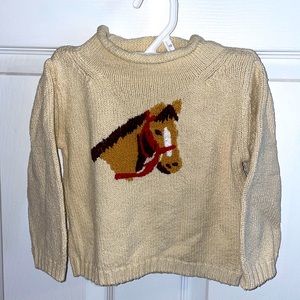 GIRLS HORSE SWEATER